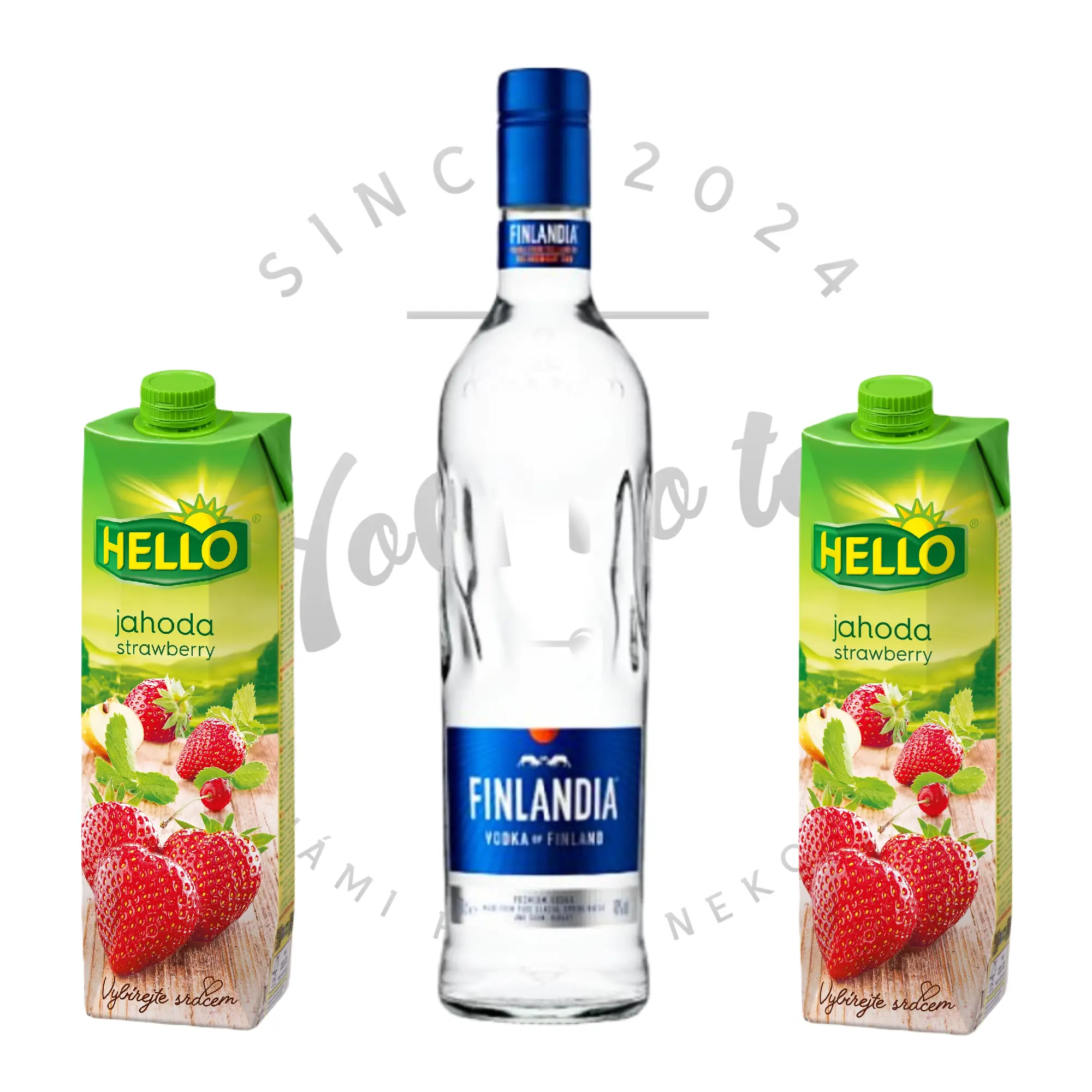 Finlandia 1l, džus jahoda 1l, džus jahoda 1l SLEVA 25 Kč